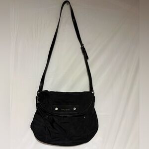 Marc Jacobs Black Crossbody Bag with Silver Accents